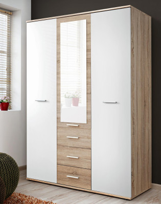 Armario de diseño de lujo moderno estilo armario dormitorio amueblado de madera.