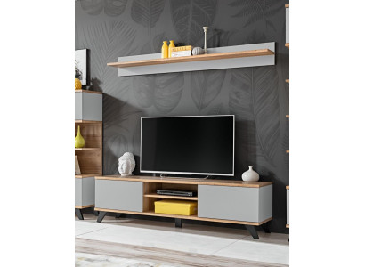 Conjunto de sala de estar de lujo, soporte para TV, estantería moderna, muebles de madera, diseñador.