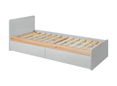 Cama moderna, mobiliario de dormitorio juvenil, diseño de madera, muebles de dormitorio de madera.