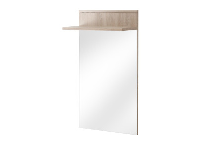 Perchero de lujo con espejo para el pasillo, perchero de madera de diseño para la entrada.