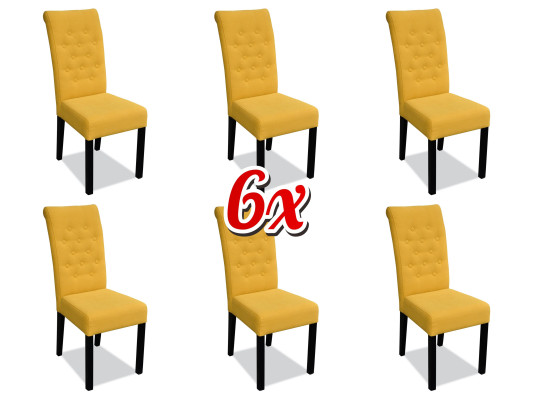 Grupo de sillas Juego completo de 6 sillas de respaldo Sillas de grupo Conjunto de comedor