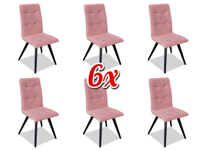 Grupo de sillas Conjunto de sillas de comedor de lujo italiano 6 sillas