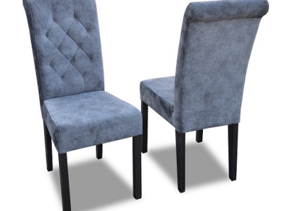 6 sillas Chesterfield Set de asientos tapizados Sillones de comedor Cuero K11