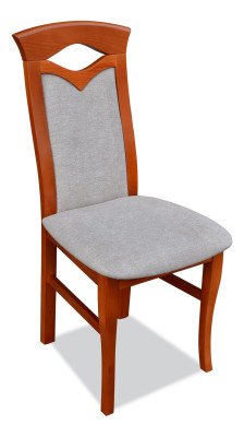 Silla de comedor de madera con tapizado, sillas de comedor para gastronomía, 8 sillas de madera maciza, muebles de sillón.