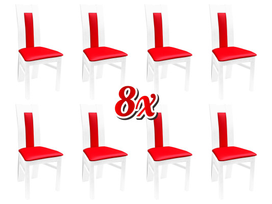 Silla 8x silla de comedor tapizada para sala de estar juego de sillas de tela para cocina nuevas