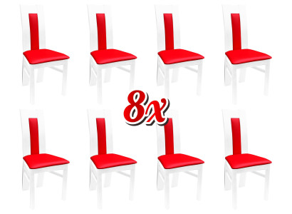 Silla 8x silla de comedor tapizada para sala de estar juego de sillas de tela para cocina nuevas
