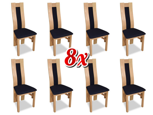 Silla 8x silla de comedor tapizada para sala de estar juego de sillas de tela para cocina nuevas