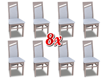 Conjunto de sillas de comedor de madera tapizadas nuevas Grupo de comedor 8 sillas con respaldo sillón