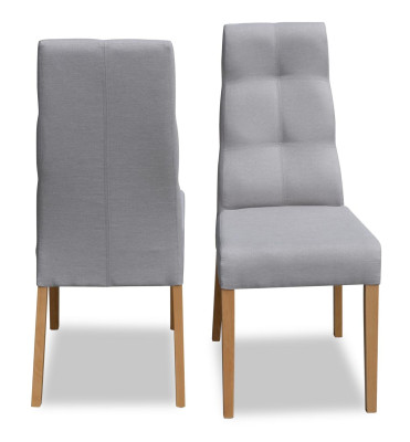 Conjunto de sillas de comedor de diseño acolchadas, 6 sillas de grupo conjunto de sillas con respaldo.