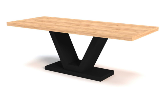 Mesa de comedor Mesa de lujo Sala de estar Comedor Madera Diseño Mesas Nueva 160cm