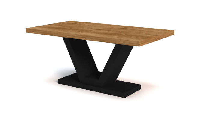 Mesa de comedor Mesa de lujo Sala de estar Comedor Madera Diseño Mesas Nueva 160cm