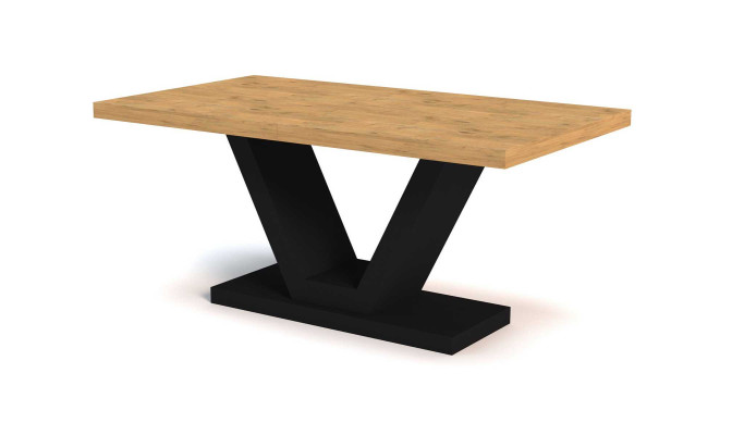 Mesa de comedor Mesa de lujo Sala de estar Comedor Madera Diseño Mesas Nueva 160cm