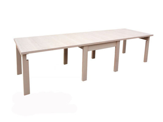 Mesa Mesa de comedor Mesa de madera XXL Mesa de conferencia Extensible 90x90 cm 90x290 cm