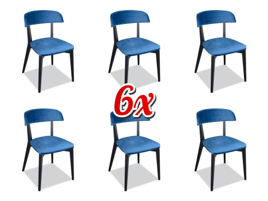 Juego de muebles completo diseño butaca 6 sillas tapizadas grupo de comedor de tela textiles