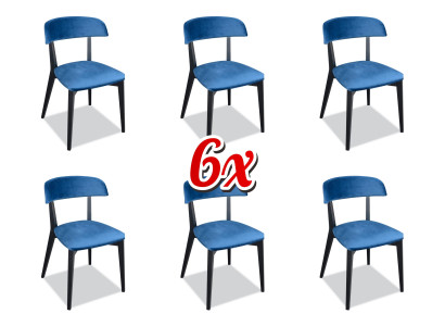 Juego de muebles completo diseño butaca 6 sillas tapizadas grupo de comedor de tela textiles