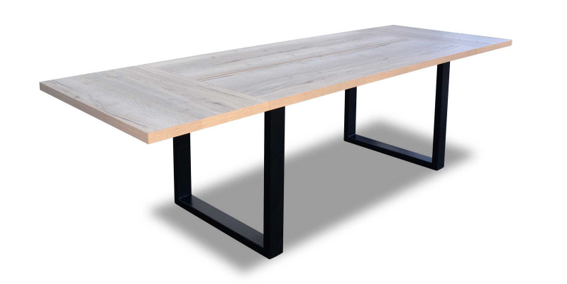 Mesa de comedor Mesa de comedor Esquina de comer Mesa Comedor Moderno Madera Marrón