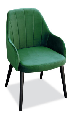 Sillas de cocina elegantes comedor de tela nuevas Set 4x Silla de diseño de madera textil