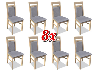 Conjunto de sillones de lujo nuevos 8x sillas silla tapizada Diseño salón comedor asiento grupo