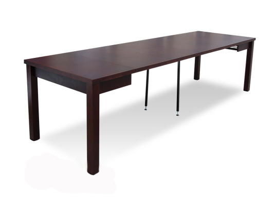Mesa Mesa de comedor Mesa de madera XXL Mesa de conferencia 100 x 100 cm Extensible 100x250 cm