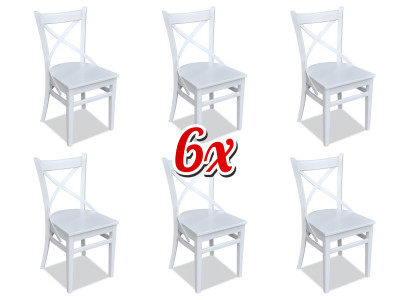 Juego de muebles de madera Conjuntos de muebles Grupo de comedor Grupo de comedor 6x Juego de sillas Sillas Nuevas