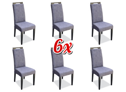 Silla reclinable 6 sillas tapizadas de tela conjunto completo de grupo de comedor diseño