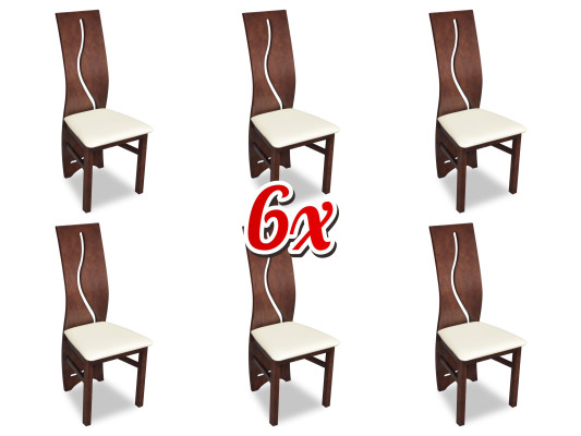 Juego de 6 sillas de grupo de madera con almohadones para sillas de grupo, nuevo conjunto de sillas de hotel acolchadas.
