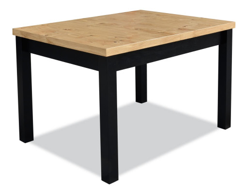 Mesa de comedor Mesa de madera Sala de estar Diseñador Marrón 90x120/270 Mesas de madera