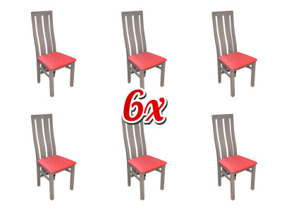 Juego de comedor 6 piezas Set de sillas de comedor Set completo de sillas Conjunto completo