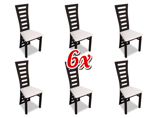 Juego de comedor Grupo de muebles Conjunto de comedor 6 sillas Set Sillas Respaldo