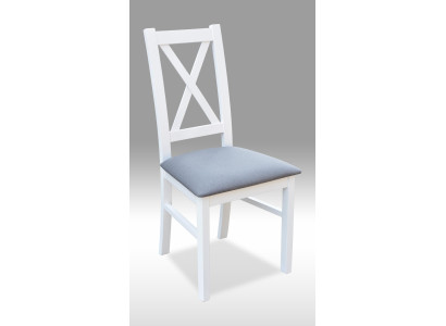 Establecer 1x Silla de comedor de madera maciza Silla tapizada de tela Gastro Comedor Nuevo