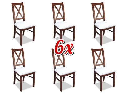 Conjunto de sillones 6x sillas de respaldo sillas silla tapizada diseño salón club asiento respaldo