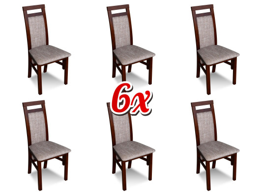 Silla de salón Conjunto de grupo Silla de comedor Grupo completo de 6 sillas de salón
