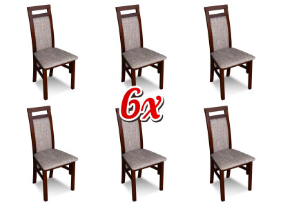 Silla de salón Conjunto de grupo Silla de comedor Grupo completo de 6 sillas de salón