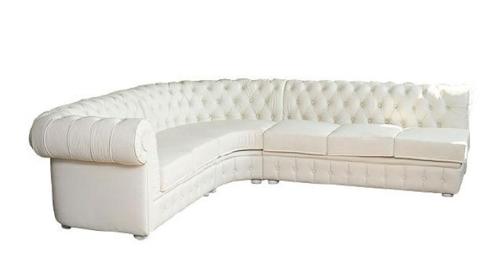 Sofá esquinero Chesterfield Sofa de cuero tapizado clásico conjunto de sofá esquinero.