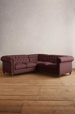 Chesterfield Sofá esquinero Couch Diseñador Tapizado Esquina Textil Sofá Conjunto 1013-14