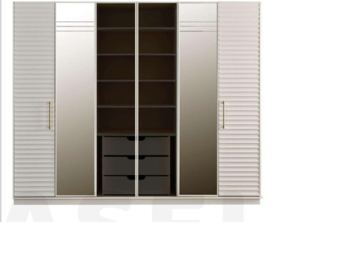 Diseño de armario con espejo para dormitorio muebles de lujo armario
