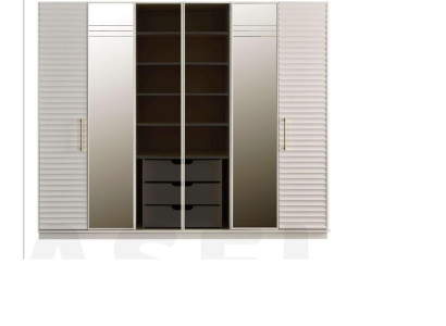 Diseño de armario con espejo para dormitorio muebles de lujo armario