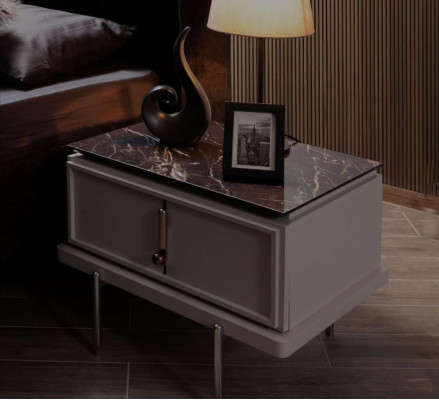 Camas de diseñLujoso set de cama con 2 mesitas de noche 3 piezas dormitorio Nuevo.