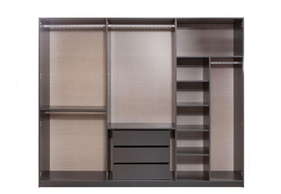 Moderno armario gris de dormitorio armarios diseño mobiliario.