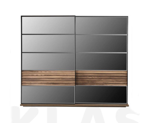 Armario negro Muebles modernos de dormitorio Armario de madera