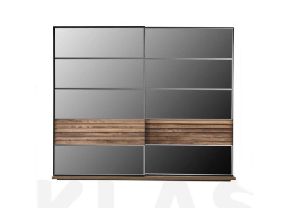Armario negro Muebles modernos de dormitorio Armario de madera