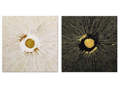 Pintura abstracta Cuadro de óleo Imagen Hecho a mano Cuadros abstractos Cuadros al óleo 200x200 Nuevo