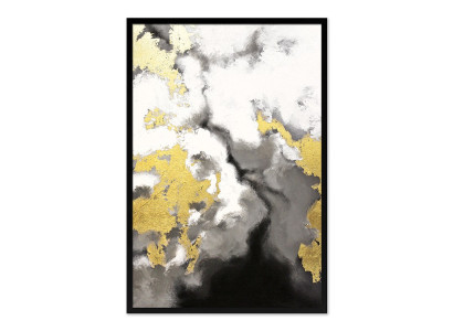 Pintura abstracta Imagen de panda Hecho a mano real Marco Pintura al óleo Cuadros modernos