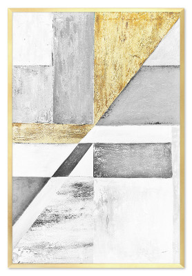 Pintura abstracta Cuadro de óleo Imagen Hecho a mano Imágenes abstractas Cuadros de óleo 63 x 93 cm Nuevo
