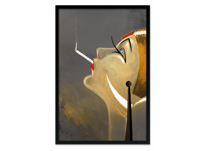 Cuadro de pintura abstracta hecho a mano, pintado al óleo, pintura de 63x93.