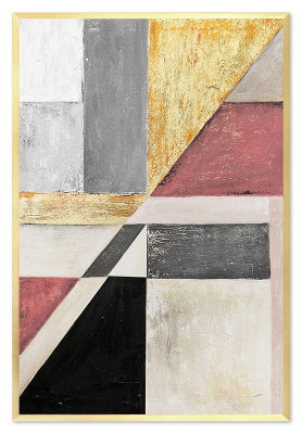 Cuadro de óleo Pintura Lienzo Hecho a mano Auténtico Pinturas al óleo Abstracto 63x93cm