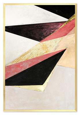 Pinturas al óleo abstractas modernas en lienzo nuevo pintadas a mano.