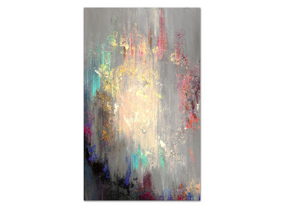 Cuadro de lujo Pintura al óleo en un estilo abstracto moderno.