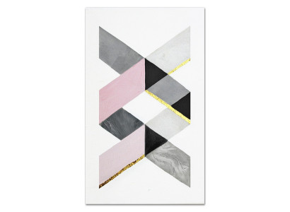 Pinturas al óleo modernas abstractas en lienzo nuevo pintadas a mano.