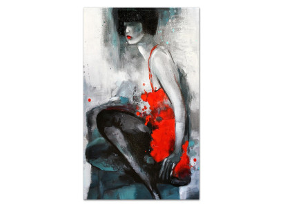 Colorida pintura abstracta Cuadros de óleo Imagen Hecho a mano Arte Abstracto 110x150cm